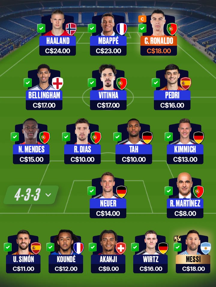 SccpAdeh's tweet photo. Time pra primeira rodada da copa acho q tá bonzinho pra fazer pelo menos 100 pontos https://t.co/VLGg03uEqK