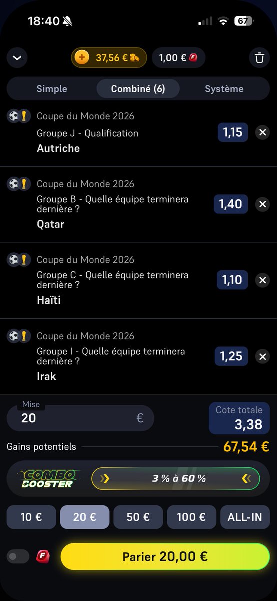 LS_Akuna_'s tweet photo. @WinamaxSport Possible de rendre disponible ce genre de combiné svp ? 
Si non, pourquoi ? https://t.co/SsGB8yapN9