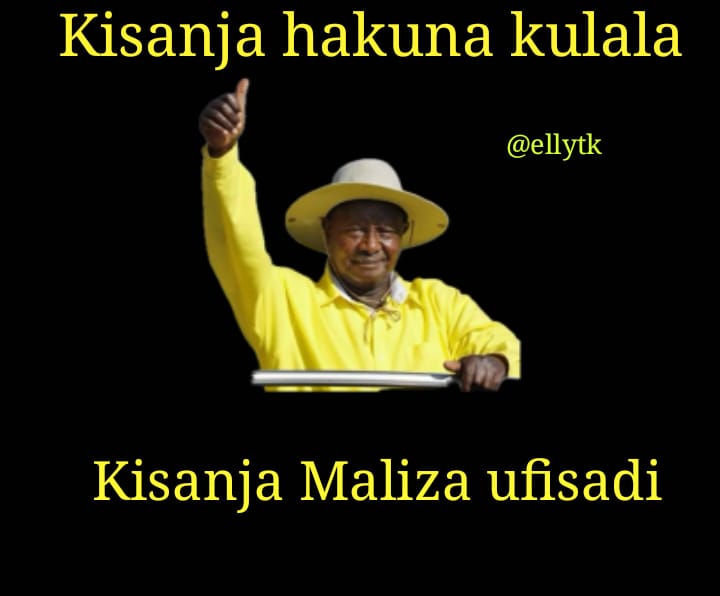 ellytk90's tweet photo. @HawahSarah256 @KagutaMuseveni @ProudMuzzukulu1 @PatienceNamudd1 @ChiefMuzzukulu @Kimkyeswa @FirstAfrican_ @katosserusiba25 @HanningtonMba @BadruAbaho @kobusiinge_256 @Onc_nrm1 Kisanja hakuna kulala 
Kisanja Maliza ufisadi 
Long Live President @KagutaMuseveni https://t.co/jzQYflZInr