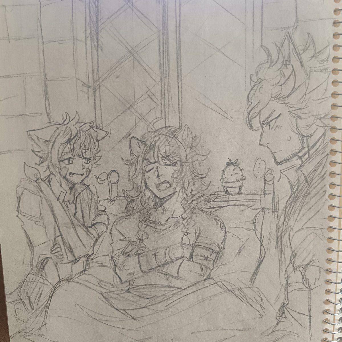 kamapon's tweet photo. Savanaclaw after Leona's overblot. 🦁🍩🐺
#twst #savanaclaw #twstファンアート https://t.co/xRer2WBNEr