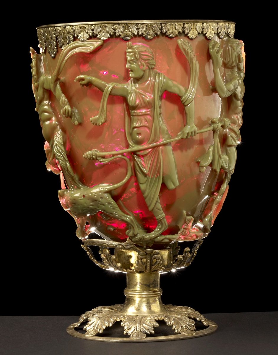 CCitrine_'s tweet photo. Plotinus, Ennead IV.3.12 (tr. MacKenna) —

The souls of men, seeing their images in the mirror of Dionysus, have entered into that realm in a leap downward from the Supreme: yet even they are not cut off from their origin, from the divine Intellect [Nous]; it is not that they have come bringing the Intellectual Principle down in their fall; it is that though they have descended even to earth, yet their higher part holds for ever above the heavens…

🍷 The Lycurgus Cup