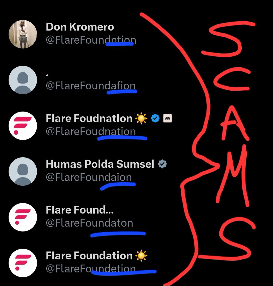 BTtaylormade's tweet photo. 🚨🚨I know the majority of you know this, but we do have new comers all the time, into our ahhhmazing "Flare Family" and it is so critically important for people to realize there isn't any  🚨 Flare Foundation🚨 on "X".... scammers try to impersonate by sneakily misspelling words, they even get check marks✅️ & USE the real Flare logo.... you have to examine everything with a fine-toothed comb and DON'T connect your precious wallet to ANYTHING unless you previously bookmarked that address in your own wallet! These criminals are beginning to see how valuable the FLR token will be in the future, so they are in accumulation mode NOW....ATTEMPTING TO DRAIN YOUR WALLET, DON'T FALL FOR IT!!🚨🚨 STAY VIGILANT & REPORT THESE CREEPS!!!🚨