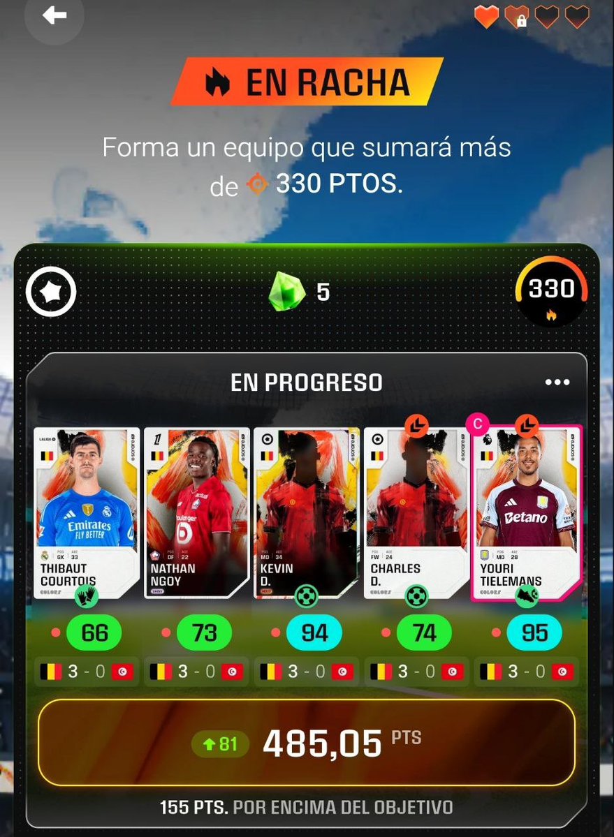 compitensorare's tweet photo. @NachoHeras @AlhambraRojaFC @Sorare Hoy está visto con Bélgica que se puede llegar sin apenas bonus.

Pero con bonus pues más fácil será https://t.co/SlLLWpvv8o