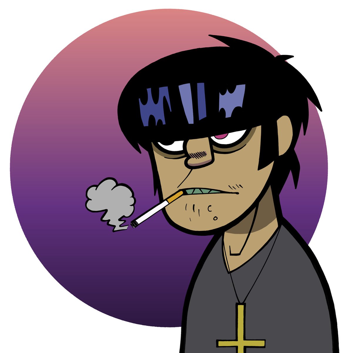 AidenItsHere's tweet photo. Happy birthday rotten bastard #gorillaz https://t.co/txkKpdyOpR