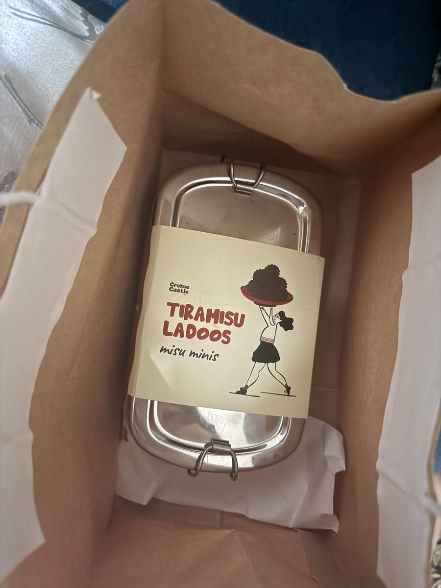 v1dyam4xx3r's tweet photo. bhaiya got me this, tastes pretty good but the dabba is the real win https://t.co/i7U6MnY65o