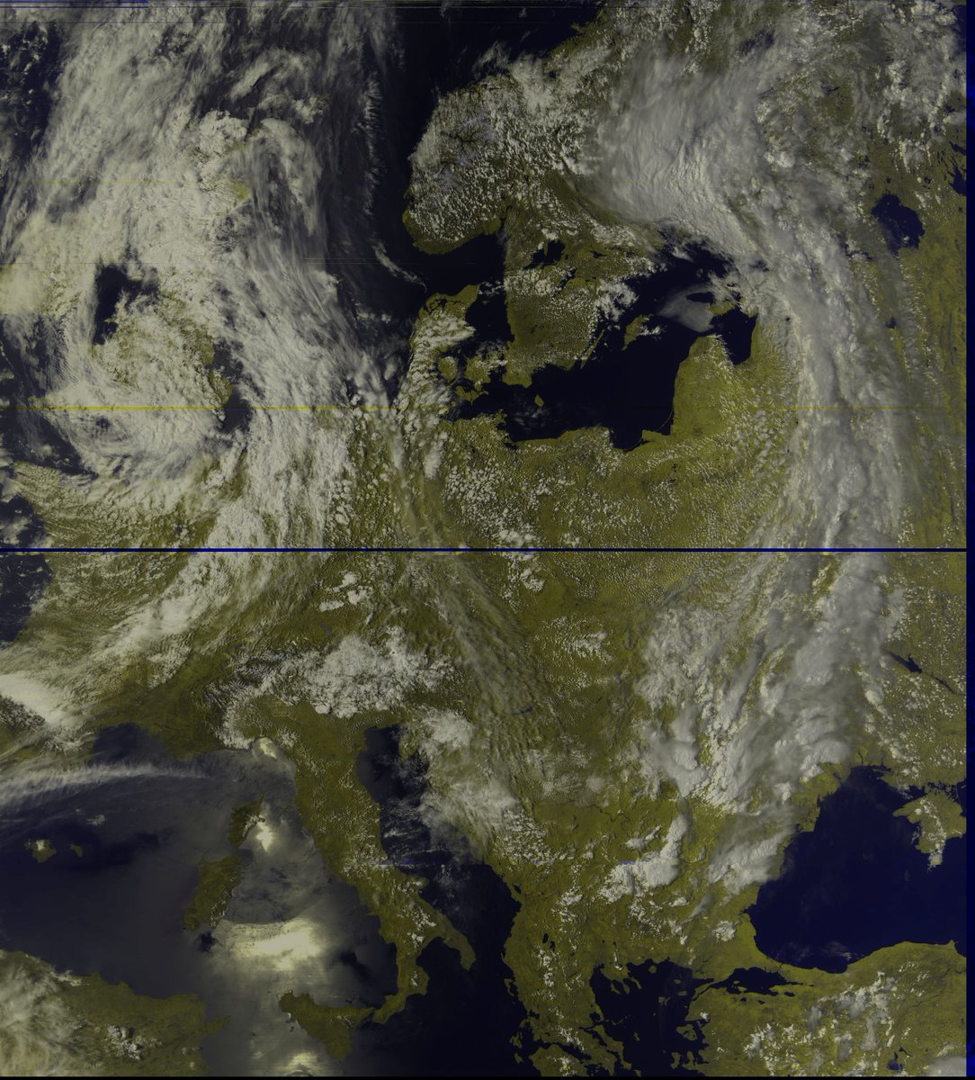 ja6_uar's tweet photo. Fengyun-3D (FY-3D) / X - Band / Lime SDR / 45Msps / 7820Mhz RHCP / handtracked / Zoom Donau River https://t.co/T0bzXVC9vN