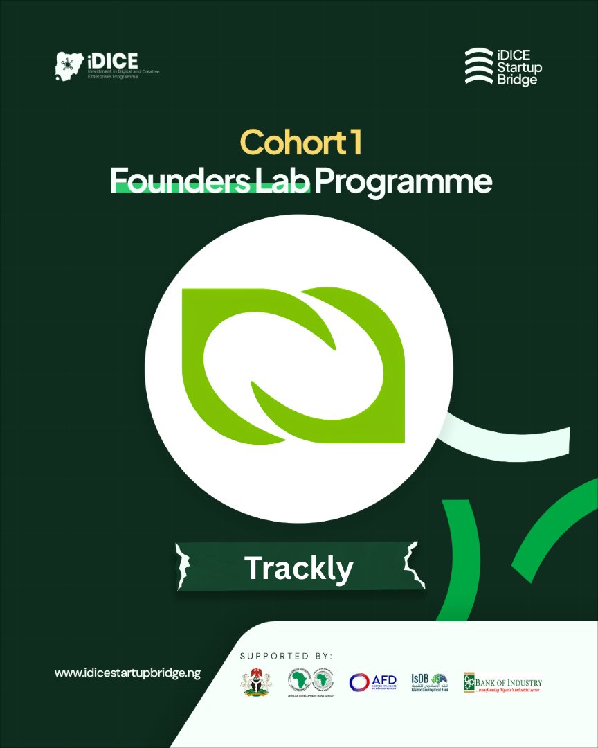 trackly_ng's tweet photo. Trackly has been selected for the iDICE Startup Bridge (Founders Lab Cohort 1). 

We’re sharpening our mission to help people take control of their finances in real time, not after the damage is done.
#Trackly #startup https://t.co/nzFOuM92bG