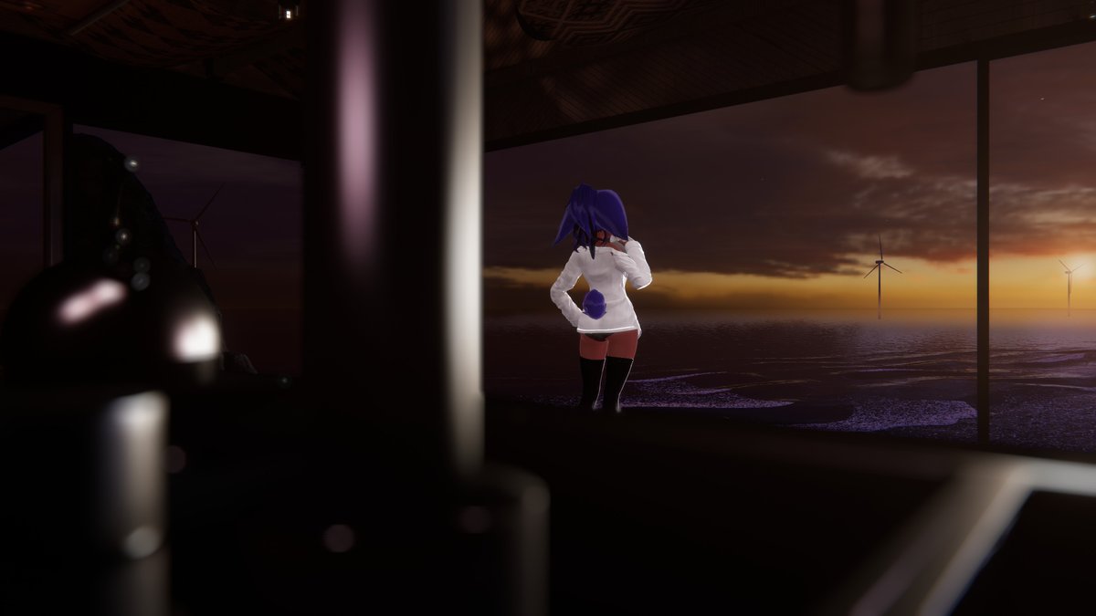 KiyoVR's tweet photo. The dawn is quite captivating...

#VRChat https://t.co/ur98xUTCk8