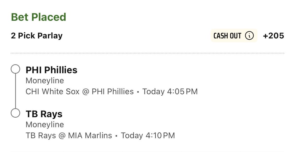 WagerLens's tweet photo. ���� COLLAB PARLAY WITH @FlintLockTropik 🚨

We’re keeping it simple tonight.

⚾ Rays ML
⚾ Phillies ML

Two moneylines.
One ticket.

Parlayed up to around +200 depending on your book. https://t.co/eUeaaa4J2N