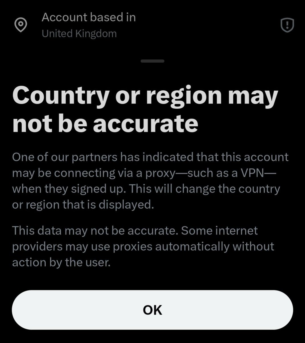 wide_skeleton's tweet photo. @Neccccy Turn your vpn off and show us your location https://t.co/im6O7SSlup