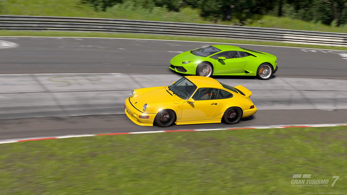 skymac_org's tweet photo. Même voiture que la précédente ? Pas tout à fait ! Même marque, même modèle, même génération, mais ce n'est pas la même motorisation ! Laquelle des deux 964 est la plus efficace ? La Turbo ou la Carrera RS ?
https://t.co/RYzZGsRkrQ
#GT7 #GranTurismo7 #Nordschleife #Nurburgring https://t.co/I7htDUpfa1