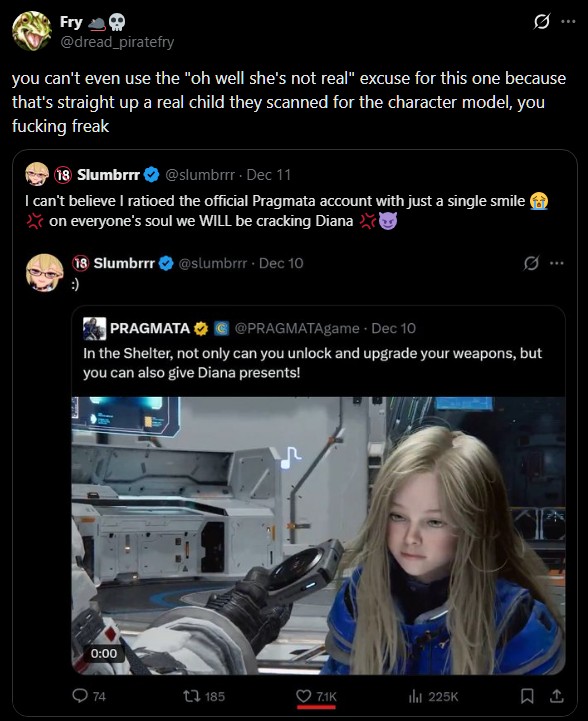 RZgwTZThmB29287's tweet photo. @mac1991seth @ShitpostRock2 No, it was Pragmata fans doing a lot of self-reporting over the last 5 years and do this day. I just noticed it https://t.co/Q7hXJDMkMS