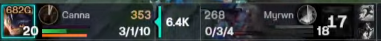 Aminho_7's tweet photo. myrwn qui a 2x le counter pick contre canna pour se faire 6k et 7k gold diff https://t.co/NC2RmHGN2q