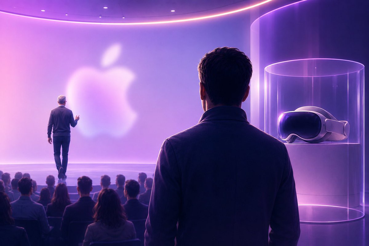 saezdavid's tweet photo. Mon pronostic le plus fou pour la WWDC de lundi :

Apple mentionne visionOS. Mais ne prononce jamais le mot “Vision Pro”.
Le produit existe encore. Mais Apple fait comme si ce n’était déjà plus le cas.
Si ça arrive, Ternus a déjà pris le pouvoir.

Une chance que ça arrive ? https://t.co/VBuiWyafGy