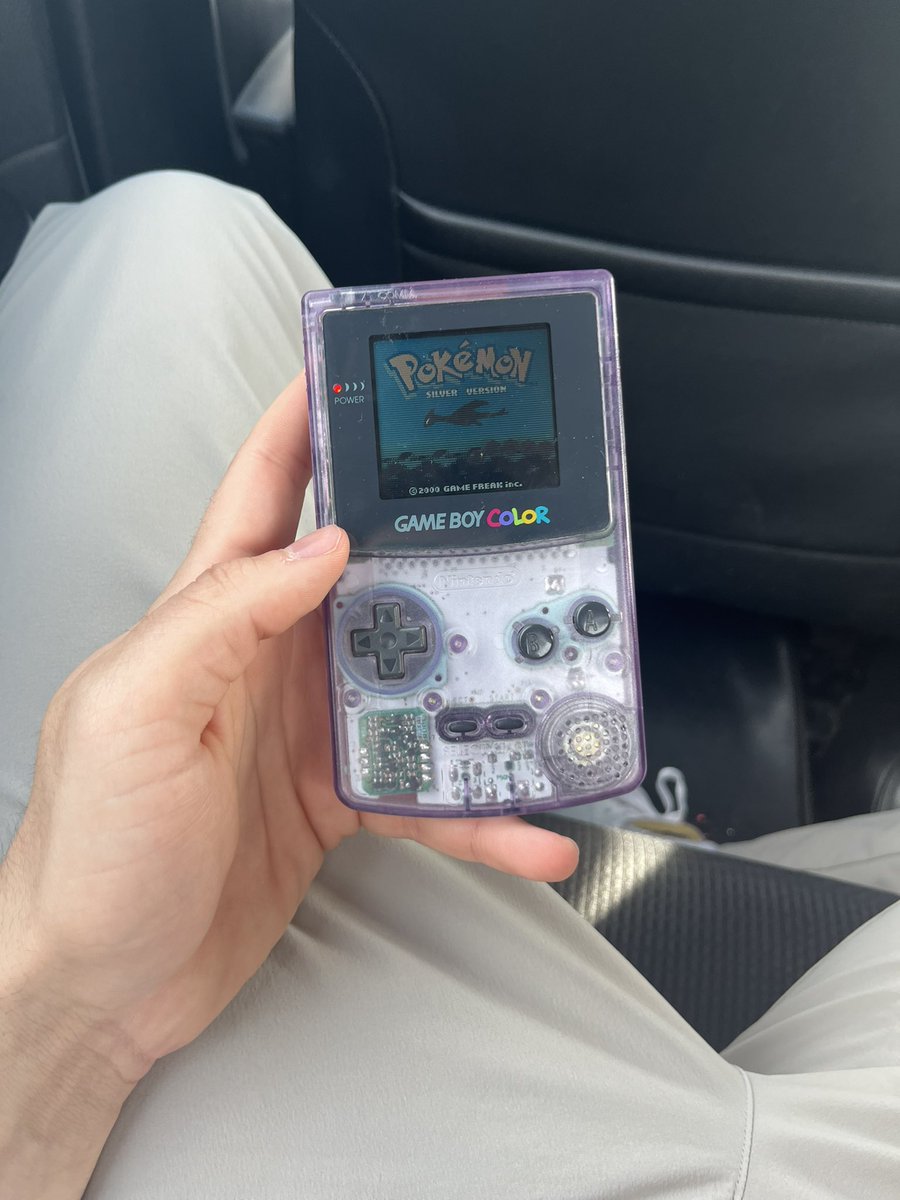 saintniko's tweet photo. playing Pokemon the way God intended https://t.co/97fVIG1nZy