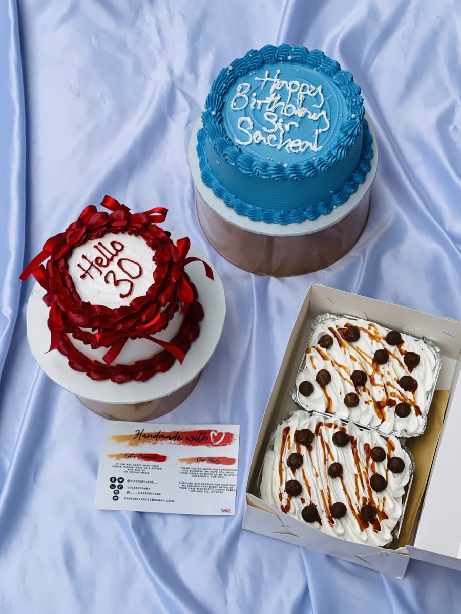 cakesbyjade__'s tweet photo. Wrapping up the week with these beauties!!!!🥹🥹

Thank you so much for choosing us, @cakesbyjade__. Thank you for the RTs, &amp; continuous support. ❤️

This girl is so, so grateful!

Need a reliable cake vendor in Abuja? We're just a DM away.

Let us be a part of your celebrations. https://t.co/lUPyfM3xMG