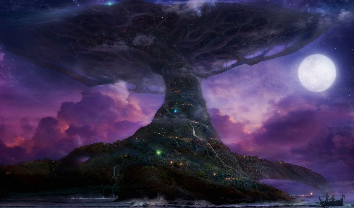 ArchivumAzeroth's tweet photo. 1556) Teldrassil - Film Warcraft 2007

L'arbre-monde des Elfes de la Nuit devait apparaître dans la première idée du film Warcraft, datant de 9 ans avant la sortie du film.
On ne sait presque rien de son contexte d'apparition mais l'arbre devait (déjà) brûler. #Warcraft https://t.co/dEiF7pWIxx