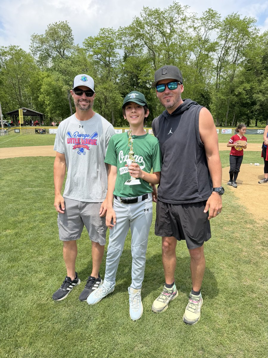 OwegoLL's tweet photo. Congratulations to Lennyn Flint and Aldon Lohmann on winning this year’s Casey Carlson Sportsmanship Award! We’re so proud of you both ⚾️🥎 https://t.co/x4JerIQjRm