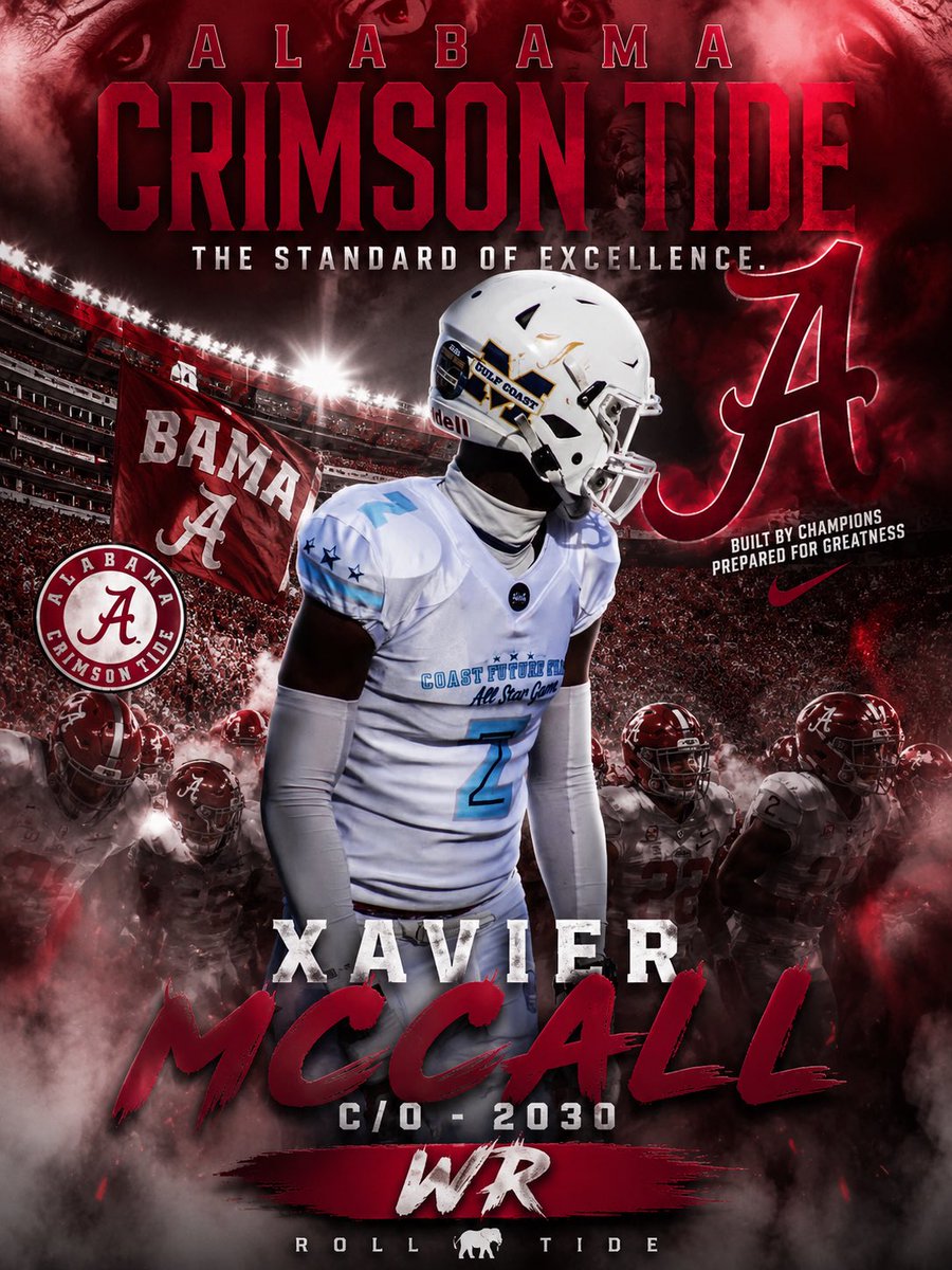 Xaviermccall222's tweet photo. I will be at @AlabamaFTBL competing Monday. https://t.co/ZBuIrTfdDu
