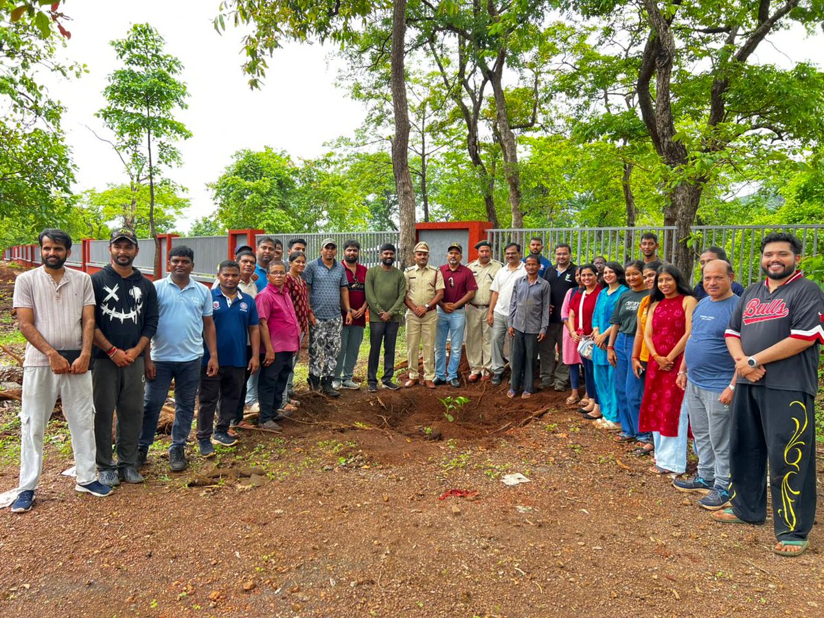 NFSU_Goa's tweet photo. NFSU Goa marked World Environment Day with a Tree Plantation Drive at its upcoming permanent campus in Dharbandora on June 5, 2026. Organized under the Government of India's "Ek Ped Maa Ke Naam" initiative, faculty, staff, and students planted approximately 500 saplings. This marks the first environmental activity at the new site, reflecting the University's commitment to developing a green, sustainable institutional ecosystem from its foundation.