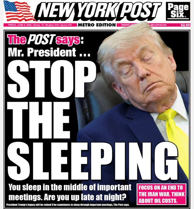 mark_slapinski's tweet photo. Even the New York Post is turning on Trump. https://t.co/xJre0J5szn