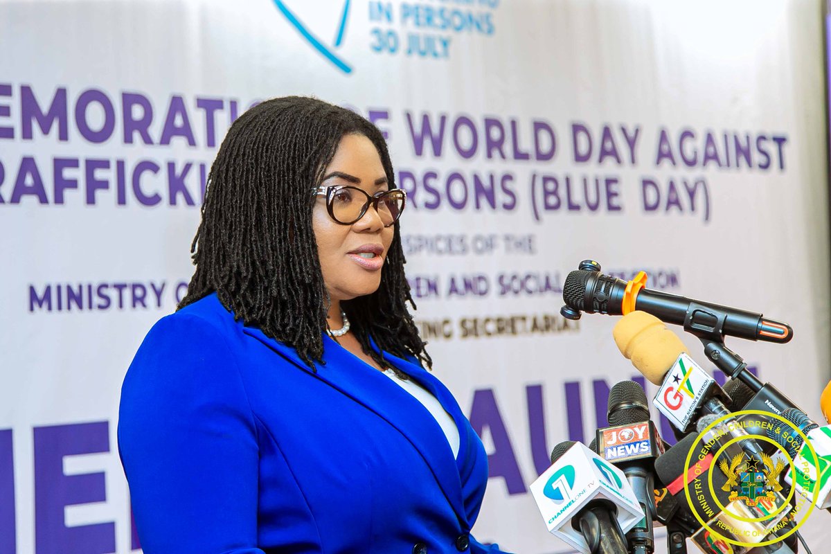 MoGCSP_Ghana's tweet photo. @MoGCSP_Ghana has launched the 2026 #BlueDay #MediaCampaign focusing on sports #trafficking.

Traffickers are using #sports to exploit young athletes.
The time is 'NOW' to blow the whistle.

Let’s raise #awareness &amp; protect our talents.
#endhumantrafficking
#worldcup2026 https://t.co/Ug1TuM7oOR