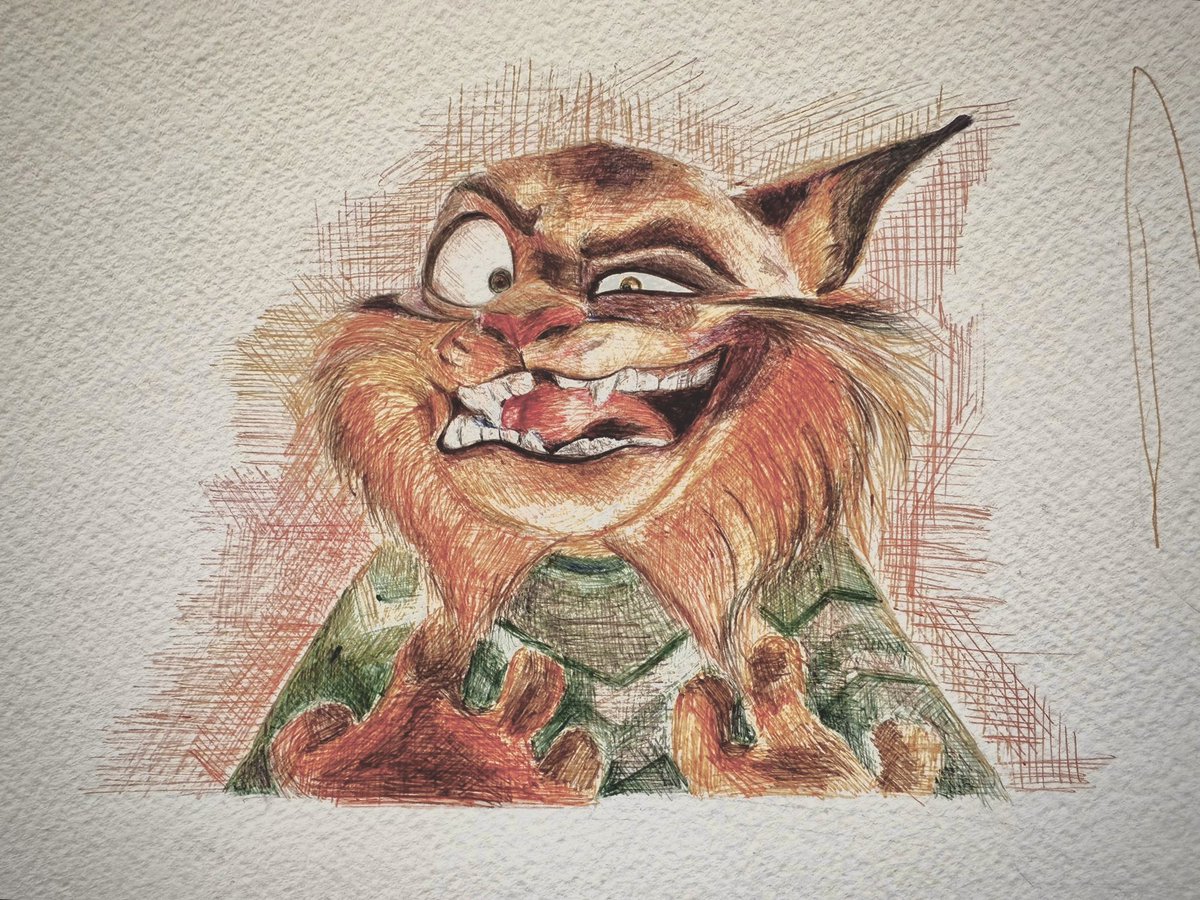 PatTheRacc's tweet photo. "I'M A REAL LYNXLEY"

My favorite Pawbert moment colored in pen! I think it came out ok

#pawbertlynxley #zootopia2 https://t.co/0dIbVeXfut