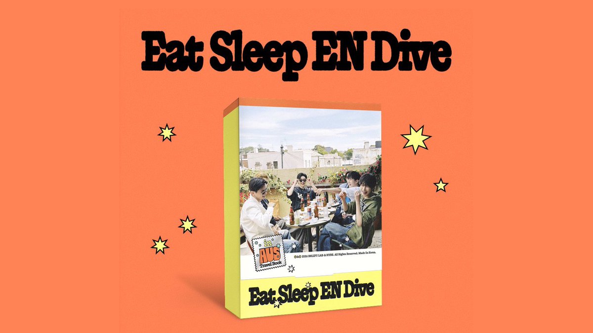 Feb2shopp's tweet photo. 🧡 เธรดอัปเดต ENHYPEN <Eat Sleep EN Dive in AUS> TRAVEL BOOK

#feb2update ตรวจเช็คคำสั่งซื้อได้ที่ link bio https://t.co/NR5u7P5FRy