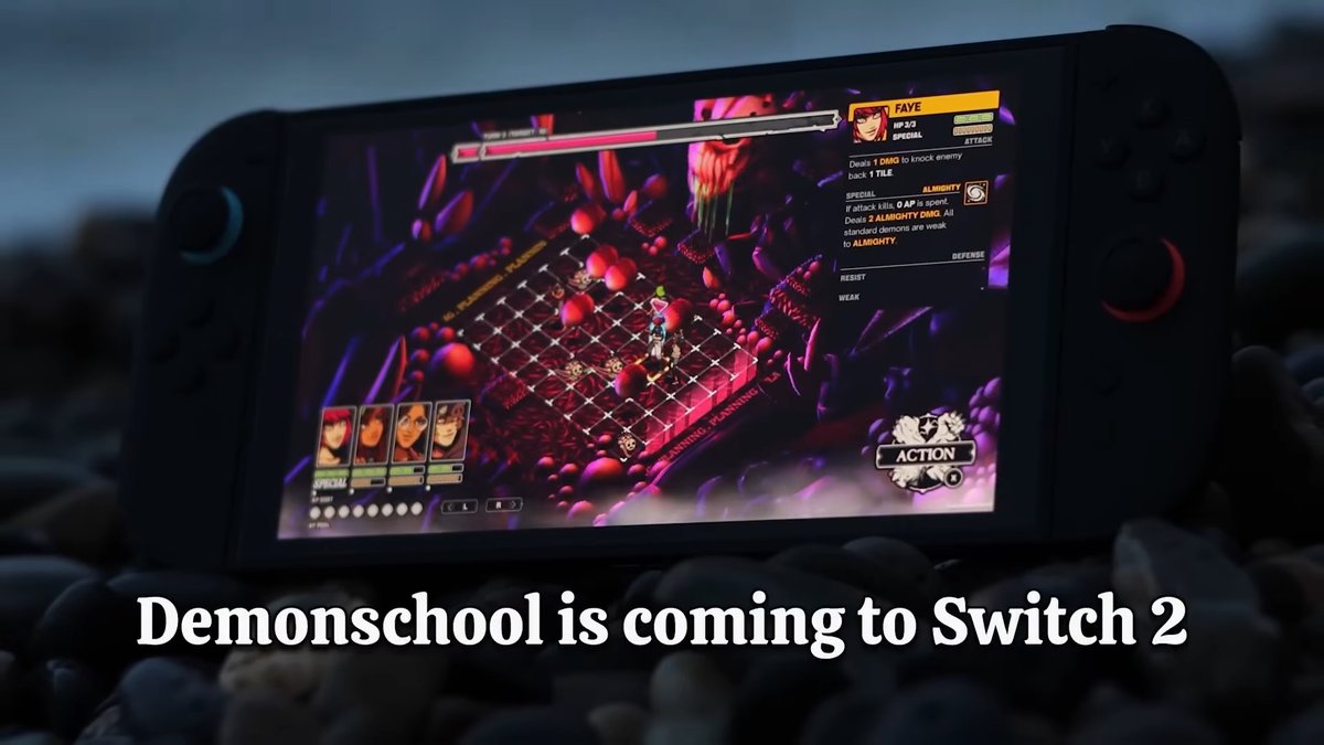 RPGSite's tweet photo. Demonschool is coming to Switch 2 and getting DLC this year. The Switch 2 version will support mouse controls: 
https://t.co/exKiGBCmfX https://t.co/B4DOOllidi