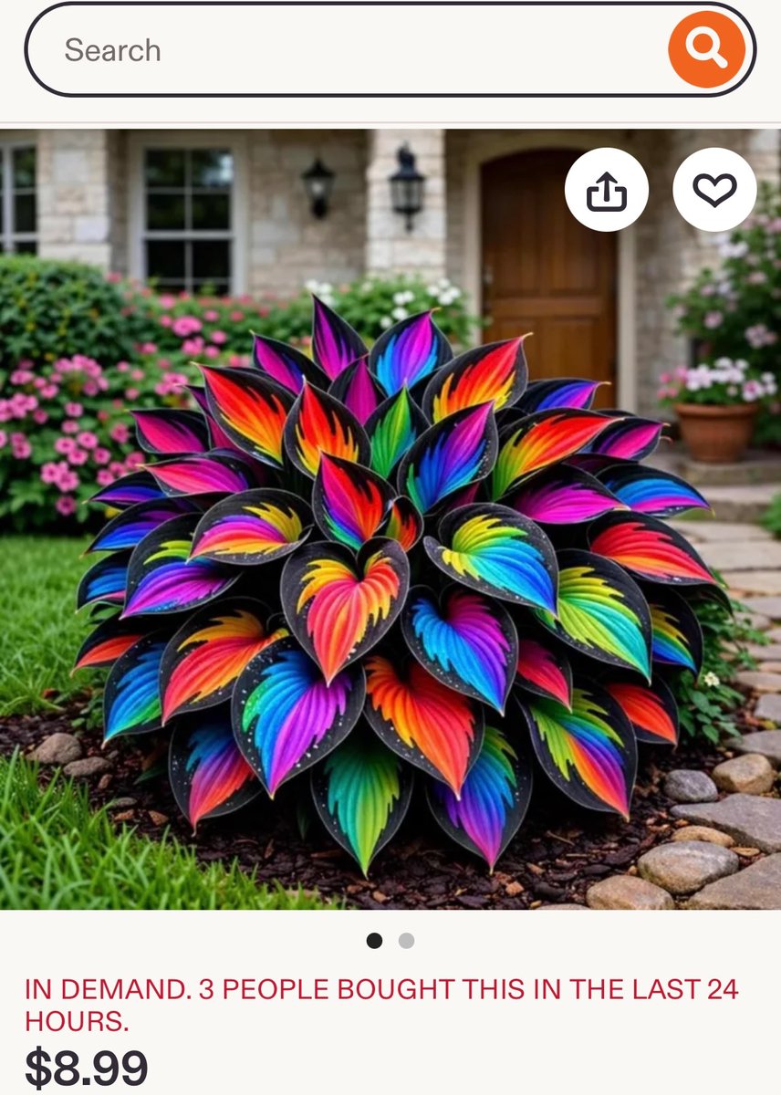GaryGossips's tweet photo. Scrolling on Etsy, and for some reason, the gardening search is full of AI postings. 

Please believe me when I say you are never going to natural grow this in your yard. https://t.co/oEtG22w65p