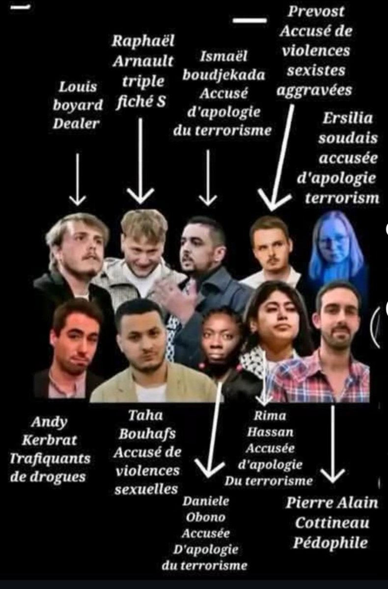 PatrickFerr2's tweet photo. @ManonAubryFr Vous voulez instaurer la haine et le chaos par votre antisémitisme , vous êtes d'ignobles nazislamistegauchostaliniens composé de délinquants criminels , des dealers , des drogués , des cogneurs , des pédophiles ,des tueurs avec votre bras armé la jeune garde ,&amp; autres vilainies https://t.co/ULcgnjzq0g