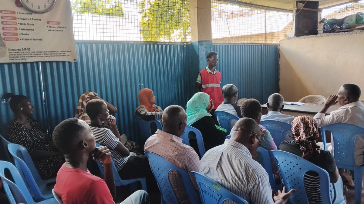 krcs_mombasa's tweet photo. Jomvu Sub-County | Mikindani Ward
Strengthening community preparedness through awareness! Today, we conducted an Ebola sensitization session for the Community Disaster Management Committee (CDMC) in Mikindani Ward. 

#EbolaPreparedness #CommunityAwareness #DisasterPreparedness https://t.co/QrygNEJyfG