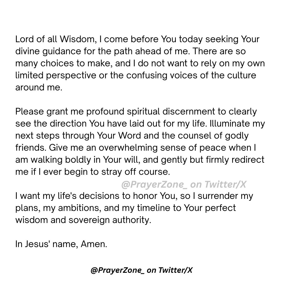 PrayerZone_'s tweet photo. Say This Prayer For Wisdom and Discernment 🙏 https://t.co/jft74QY0Lv