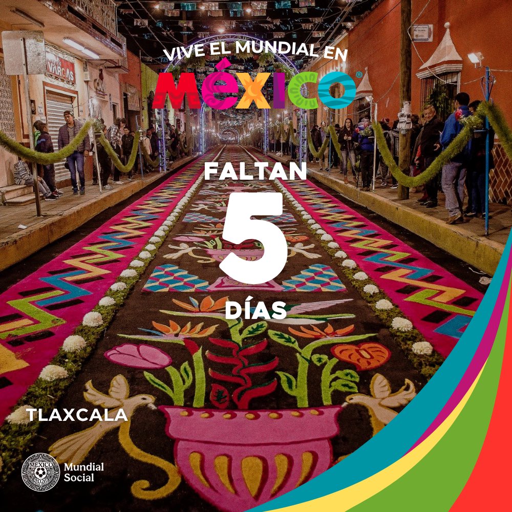 VisitMex's tweet photo. ¡Faltan 5 días para el máximo torneo del futbol! 🏆👈🏼 
Tlaxcala ya está listo para sorprenderte con paisajes, tradiciones y rincones que no creerás que existen. 

Descubre más en: https://t.co/SO7QB3tyLS

—

Only 5 days until the biggest football tournament! 🏆👈🏼 
Tlaxcala is ready to surprise you with landscapes, traditions, and hidden gems you won't believe exist. 

Discover more at: https://t.co/SO7QB3tyLS

#MéxicoEstáDeModa #ViveElMundialEnMexico #VisitMexico #MexicoIsAFeeling