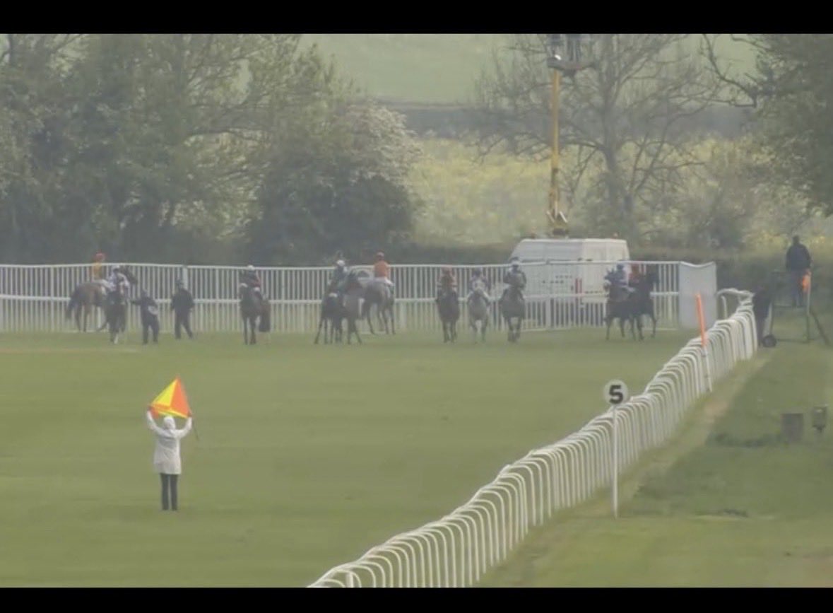 VisionVV0's tweet photo. @RHughesracing Can we all remember that this race at Ripon in May was a standing start over 5 furlongs, 3 horses facing the wrong way, two facing side ways and all declared runners, what chance did they horses have? https://t.co/LiP2Ssoac4