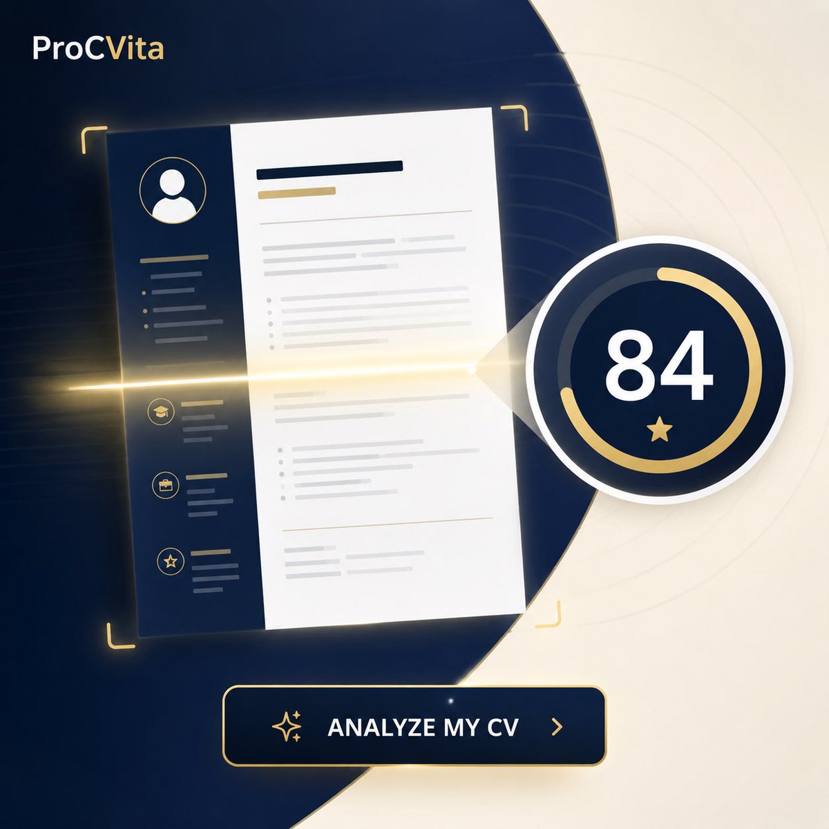 GoProCVita's tweet photo. Before you apply again, ask one question:

Would your CV make a recruiter stop, read, and shortlist you?

If the answer is unclear, get your score first.

Try the Free CV Analysis:
https://t.co/FGbHPu3f9n

#ProCVita #FreeCVAnalysis #CVTips #JobSearchStrategy #CareerAdvice #ATS https://t.co/EuzO9r2HD0