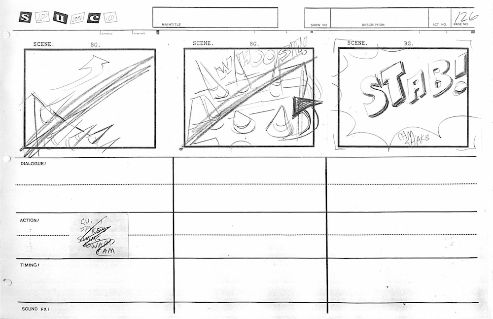 Storyboard Example Slapsstick These three storyboards from The Wilderness Adventure capture a classic ...
