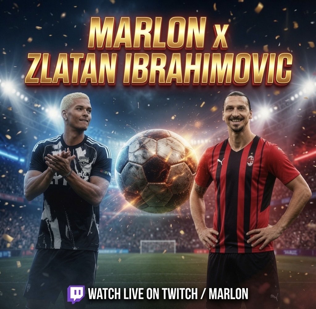 MarlonDaily's tweet photo. Marlon X The GOAT Zlatan

Tomorrow 6/7/2026

Don’t miss it! https://t.co/7DgP1PGLPq