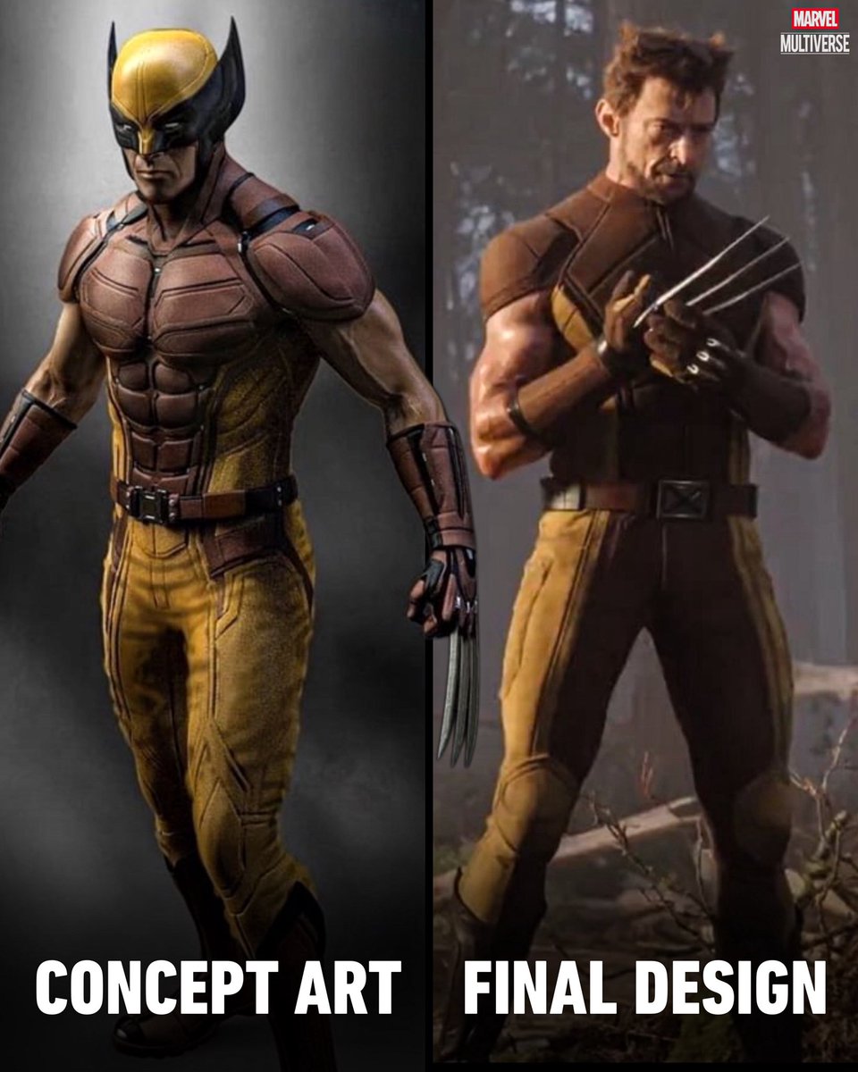 MarvelMultive's tweet photo. Wolverine’s Brown and Tan Suit: Concept Art ➡️ Final Design

Which one do you prefer? https://t.co/z1EKdfNBum