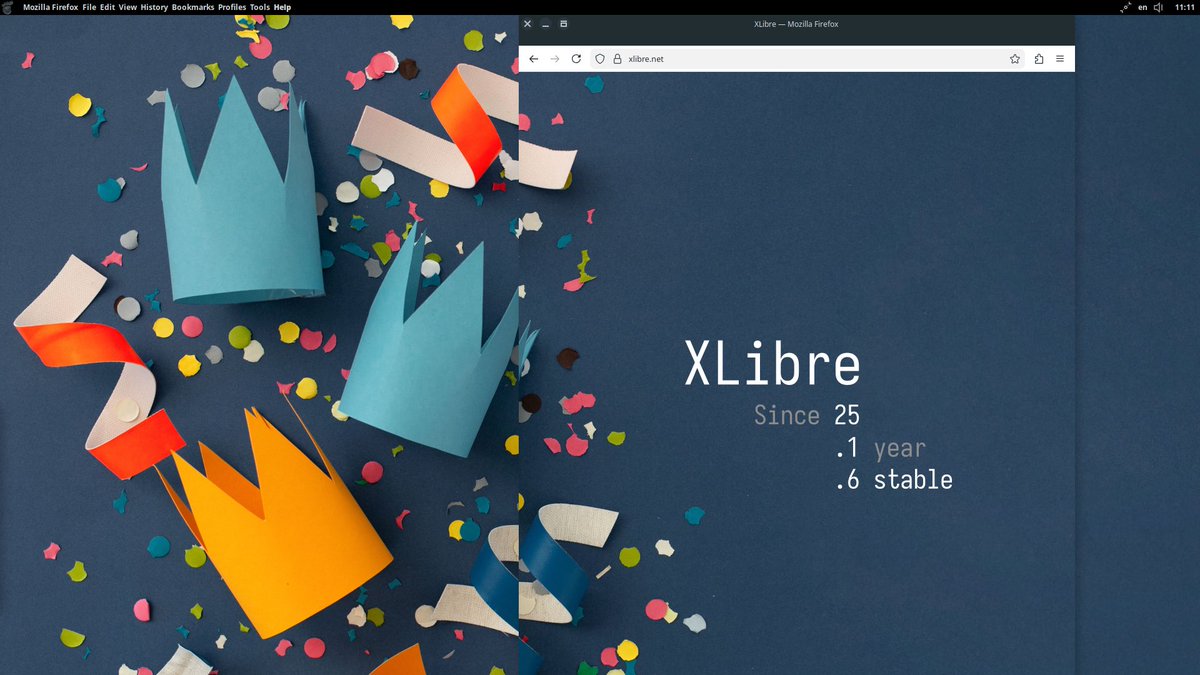 LundukeJournal's tweet photo. The XLibre team just sent out a press release celebrating their one year anniversary of forking from Xorg.

Among the list of accomplishments and new features… quote really stood out at me:

“XLibre is the most actively developed community-maintained X11 display server.”

As wild as that is, for a project which is only one year old, it appears to be true.  When looking at development and releases, it’s clear that XLibre is more actively developed than Xorg.  By a mile.
