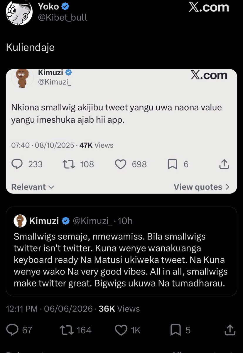 KijanayaKabras's tweet photo. Aki leo hii tweet ndo imenimalisaaaa
😂😂😂😂😂😂 🙌 https://t.co/ZNOGAOhz0b