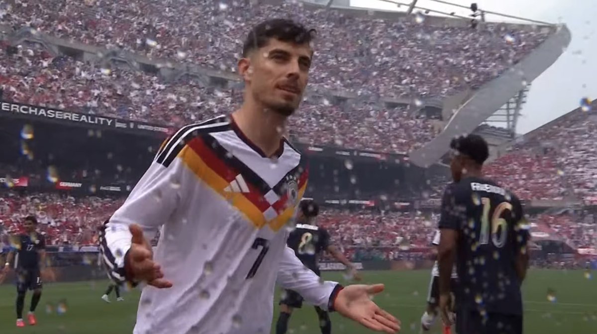 usmntonly's tweet photo. Kai Havertz opens the scoring against the USMNT just two minutes into the match.

oh boy. https://t.co/9r0e0Lwe3T