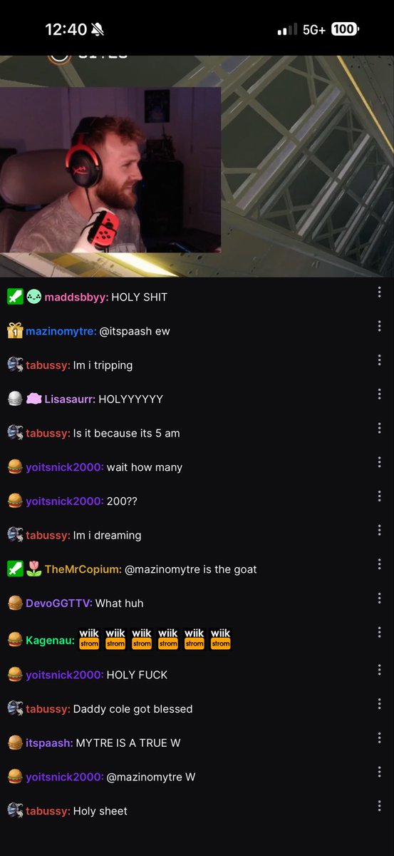 Wiikstrom's tweet photo. Stream last night was incredible 
Not only have I been averaging such good viewers and peaking and amounts I didn’t just last year. 
We broke our all time record of hype train and got a huge 200 gifted +2 and 1,000 bits. 
Legendary. Ty everyone for everything! I’m so blessed https://t.co/Rr3UGo1ld1