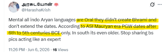 titu420ex's tweet photo. @Autonomous78916 @HarashaKrish @SR1_aryan @PurvBuddhaMaha @Indic_Arya_LM PGW  BAHAJ seals have literally been deciphered. 
"PGW only dates to 600 BCE according to the ASI"? Which ASI report says that? many pgw sites + 1200 bce 
Mauryan era = 600–500 BCE? 😂 A new history has been discovered. Does this guy have any idea what he's talking about?
n https://t.co/xwpE7hR23Q
