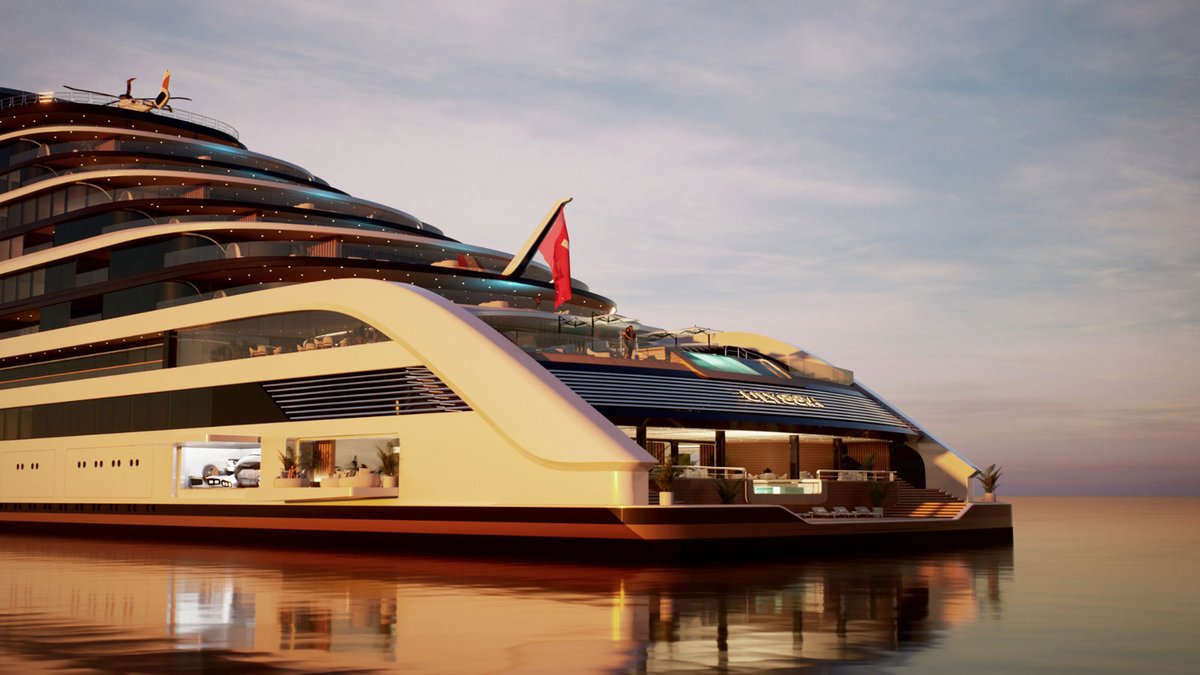 boatint's tweet photo. Ulyssia Residences has confirmed that its 323m residential yacht project Ulyssia will be built by China Merchants Cruise Shipbuilding, marking a significant step towards her planned 2031 maiden voyage. 

Based in Monaco, Ulyssia Residences has said the agreement marks a defining moment in the evolution of the project from concept to execution. 

Take a closer look here: https://t.co/qML0xYWaZ5