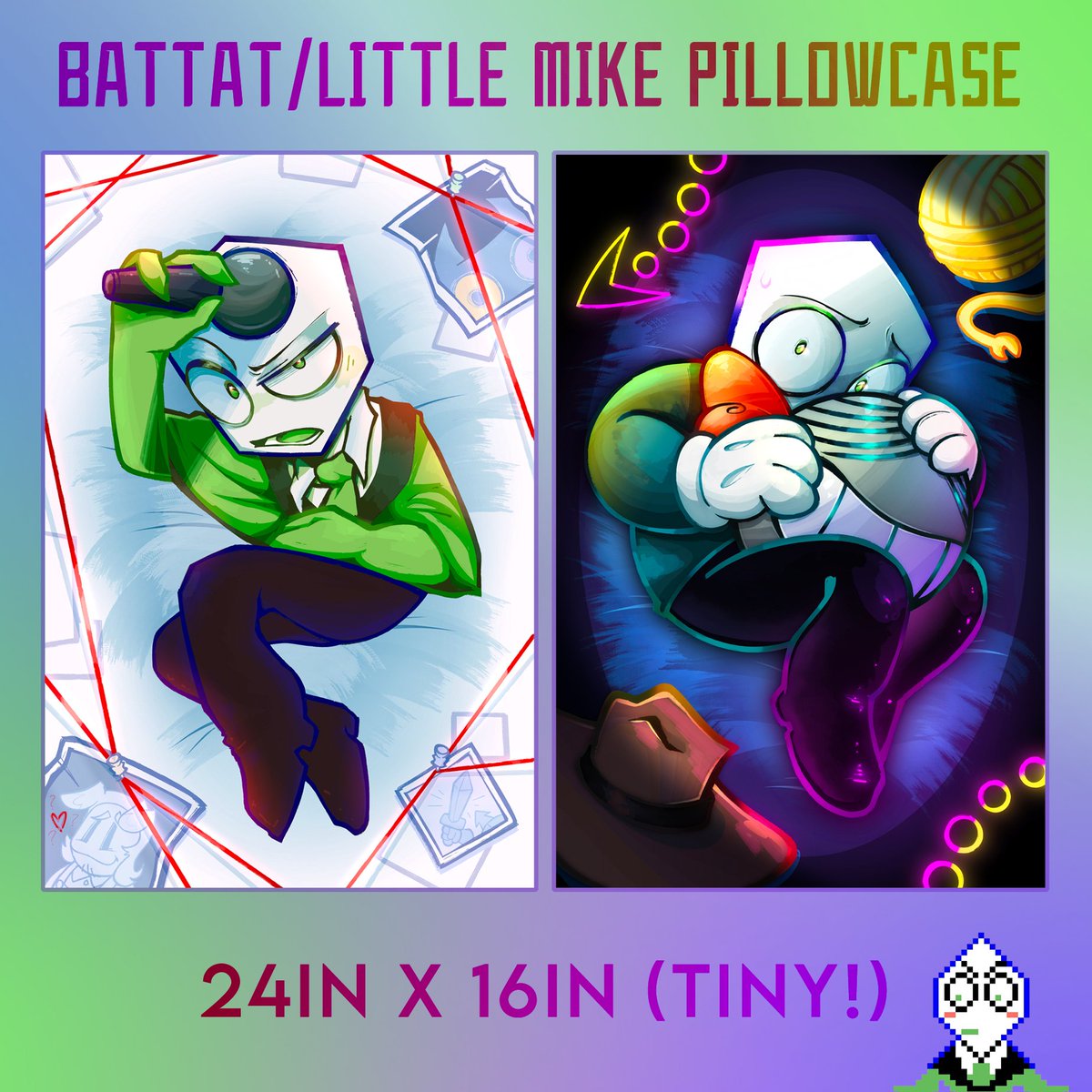KorupiJones's tweet photo. Battat pillowcase preorders are live until the end of June! Link in bio!

#battat #miketwt #deltarune https://t.co/pgQVhv1Wod