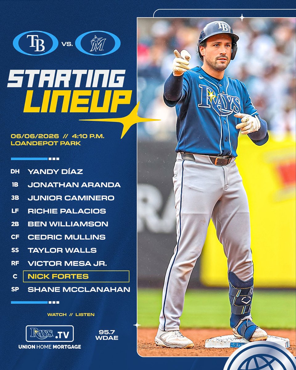 RaysBaseball's tweet photo. Live from the 3⃣0⃣5⃣

👀: https://t.co/QIZAuG9SjE
👂: 95.7 WDAE https://t.co/J8xAFzWgcC