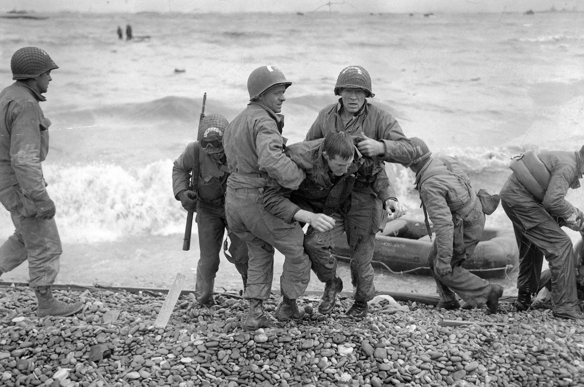RobManess's tweet photo. My Dad's Ag teacher was also my Ag teacher. He was an Army scout on D-day. He passed away several years ago but I always remember Mr Cleo on this day as an American farm boy turned soldier who faced down the evil defending that beach for me, a kid he would only meet in his old age.