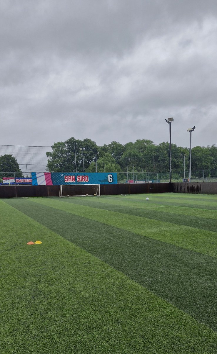 davodtic's tweet photo. Son's football party at Goals today. The calm before the storm (literally; pissing sideways rain). Kids loved it &amp; I put in a decent shift in goals, then in thr midfield. Still got it, according to the coach (looking for a good review no doubt..). Legs will kill the morra ⚽️ https://t.co/dGdkYo1m0f