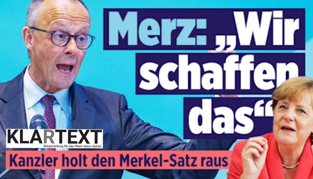 KlartextRM's tweet photo. Ok, das war's. 
Wir können einpacken.

X-Leserkommentare:

"Was für ein Kommunikationsdesaster. Wie kann man sich nur den schlimmsten Satz der #Abrissbirne zu eigen machen?"

"Offensichtlich sind Merz keine neuen Lügen mehr eingefallen, denn jetzt übernimmt er schon die von Merkel."

"Ein Kanzler zweiter Wahl, der völlig ratlos ist, dass er sogar noch den übelsten #Merkel-Satz plagiiert."

"Er ist ein #Merzel, Macht ist alles. Was es kostet, ist egal."

"Wieviele Menschen, wieviele Minderjährige sind für diesen Satz gestorben?
Es ist unerträglich."